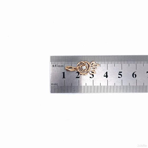 Золотая подвеска с камнями 585пр. вес: 1,33гр