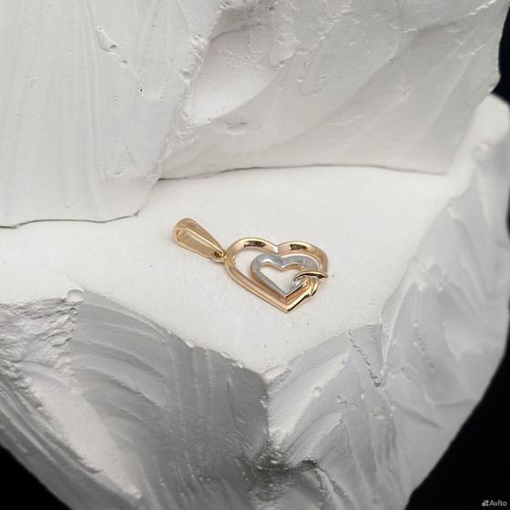 Золотая подвеска 585пр. вес: 1,24гр