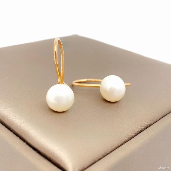 Золотые серьги с камнями 585пр. вес: 2,84гр