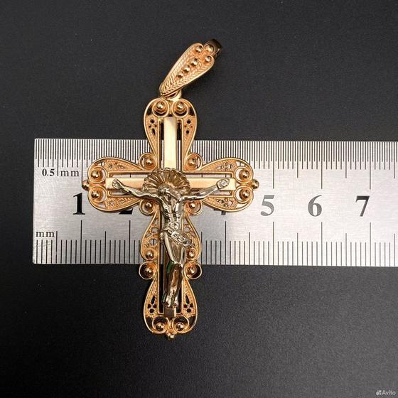 Золотой крест 585пр. вес: 11,63гр