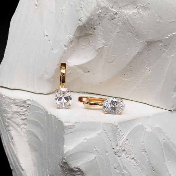 Золотые серьги с камнями 585пр. вес: 2,84гр