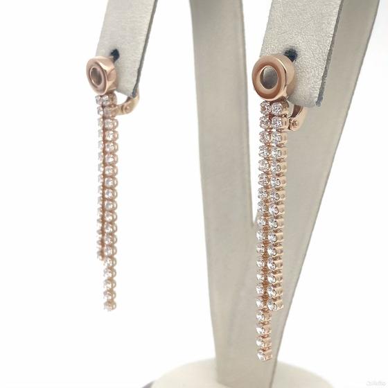 Золотые серьги с камнями 585пр. вес: 3,60гр
