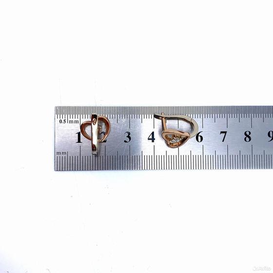 Золотые серьги с бриллиантами 585пр. вес: 3,97гр