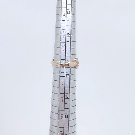 Золотое кольцо с камнями 585пр. размер: 16,4