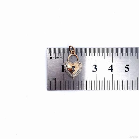 Золотая подвеска с камнями 585пр. вес: 1,20гр