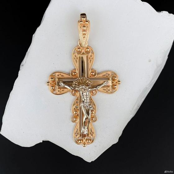 Золотой крест 585пр. вес: 11,63гр