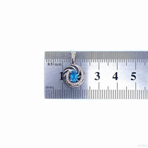 Золота подвеска с камнями 585пр. вес: 1,89гр