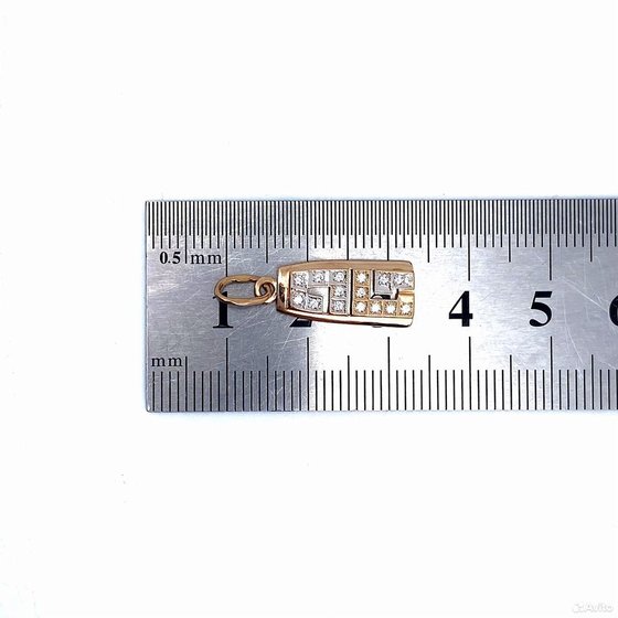 Золотая подвеска с камнями 585пр. вес: 1,33гр