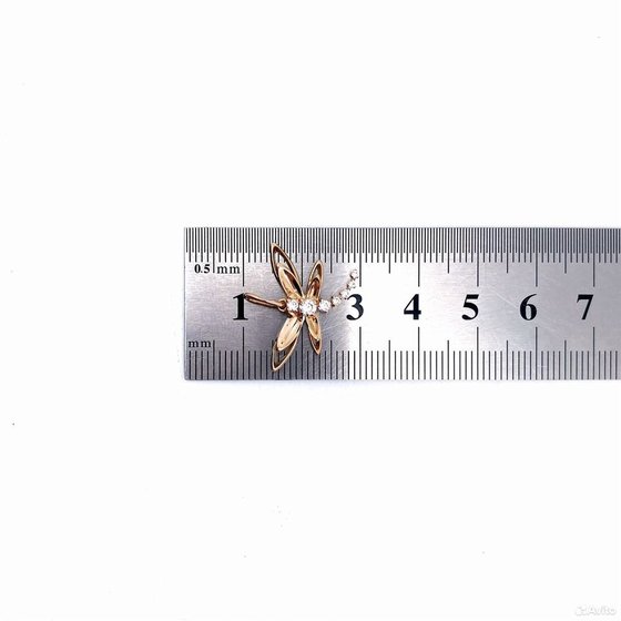 Золотая подвеска с камнями 585пр. вес: 1,68гр