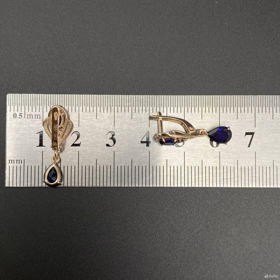 Золотые серьги с бриллиантами 585пр. вес: 2,20гр