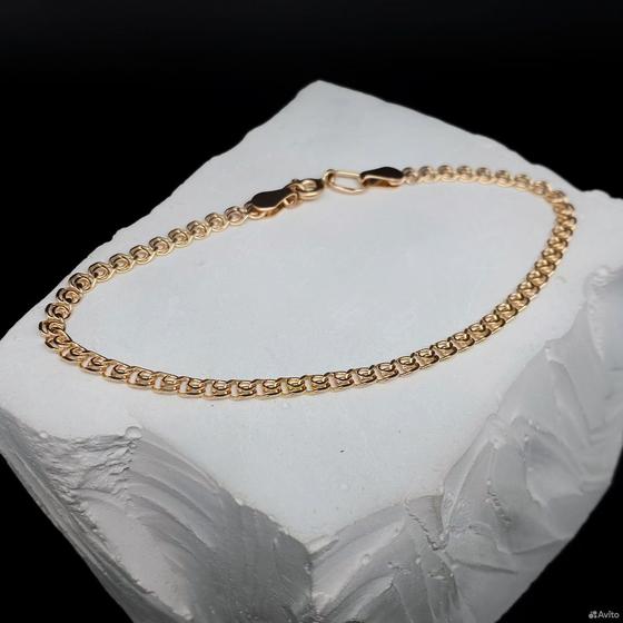 Золотой браслет 585пр. вес: 3,13гр. длина: 19,5см