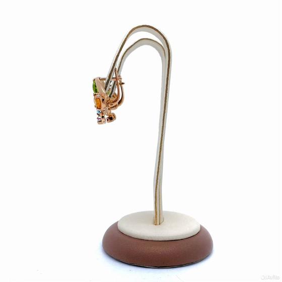 Золотые серьги с камнями 585пр. вес: 7,92гр