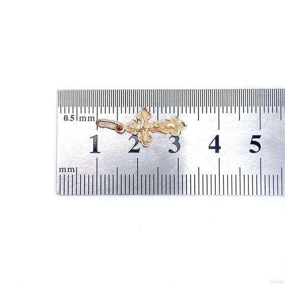 Золотой крест 585пр. вес: 0,88гр