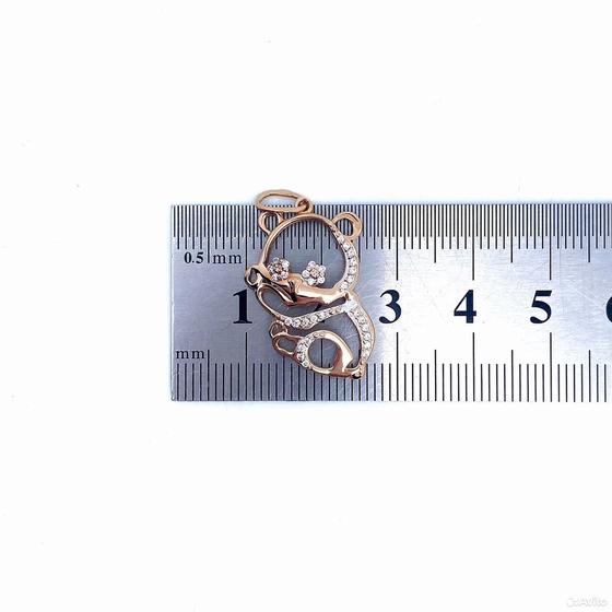 Золотая подвеска с камнями 585пр. вес: 1,88гр