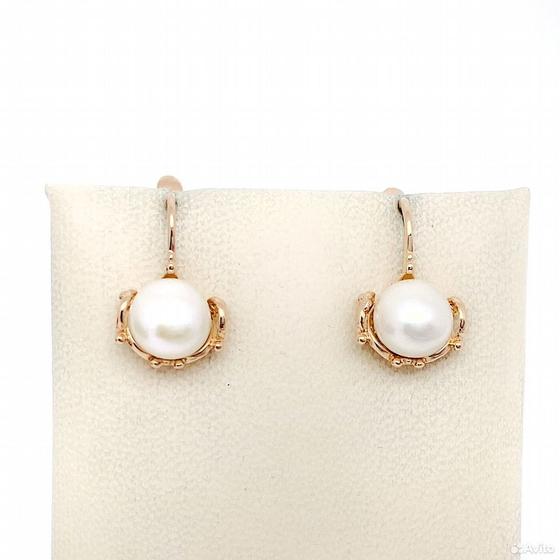 Золотые серьги с камнями 585пр. вес: 3,27гр