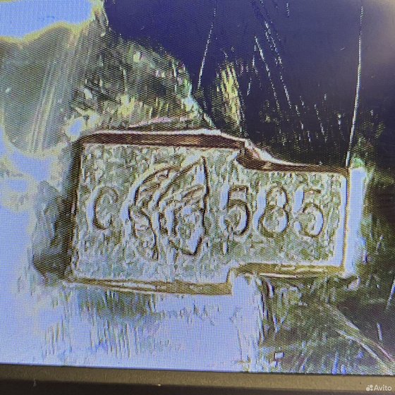 Золотое кольцо с камнем 585пр. размер: 21,5