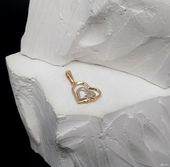 Золотая подвеска 585пр. вес: 1,24гр