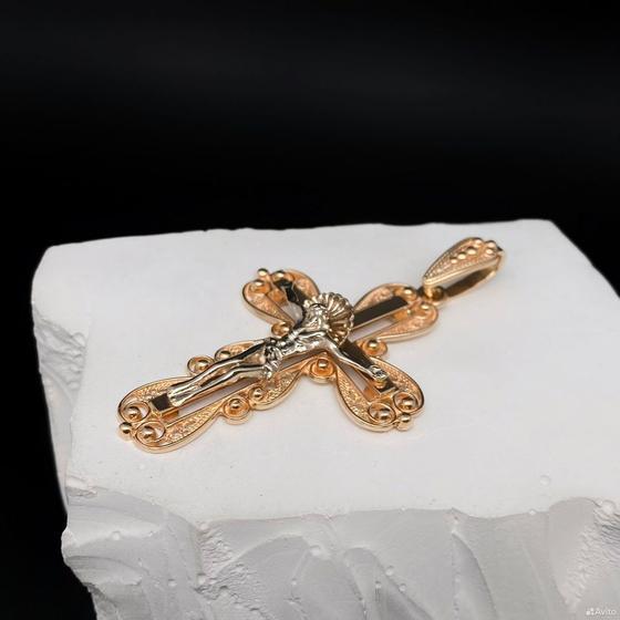 Золотой крест 585пр. вес: 11,63гр