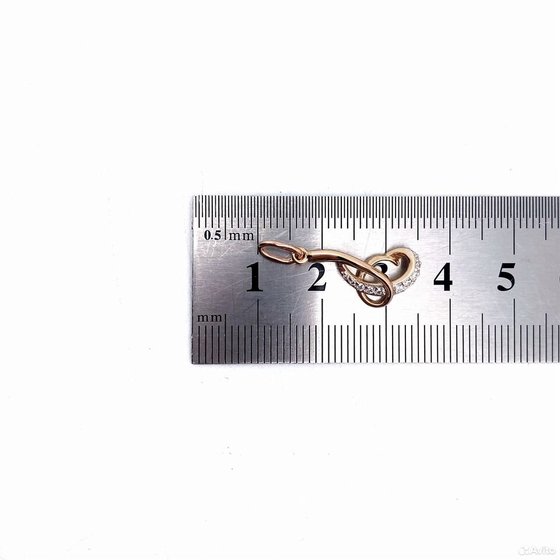 Золотая подвеска с камнями 585пр. вес: 1,12гр