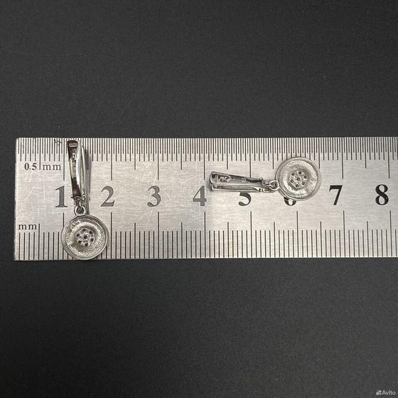 Золотые серьги с камнями 585пр. вес: 3,70гр