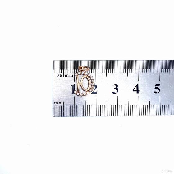 Золотая подвеска с камнями 585пр. вес: 0,91гр