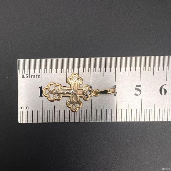 Золотой крест 585пр. вес: 1,39гр
