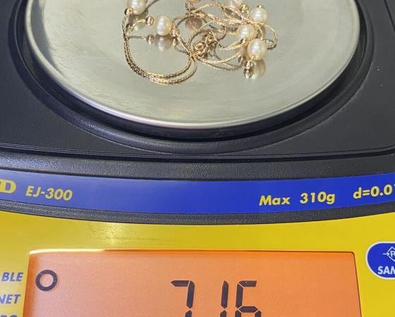 Золотое колье 585пр. вес: 7,16гр. длина: 40см